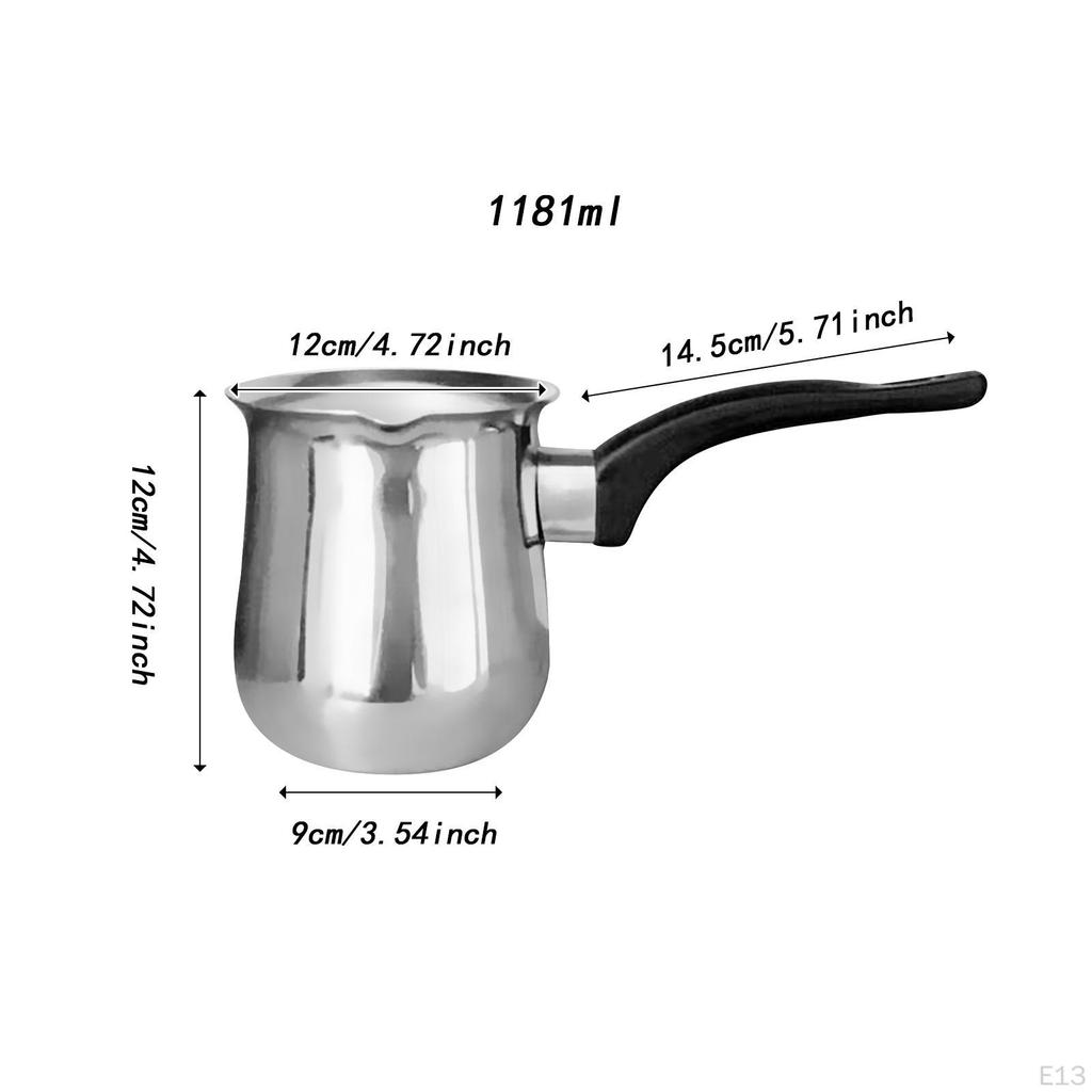 Coffee -Coffee -Server Heat-resistant Milk Warming Cards Stainless Steel for Tea