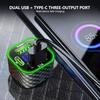 4 In 1 Car Charger Dual PD with Voltage Display USB Super Fast Charging Adapter for Smart Phone