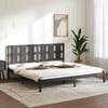 VidaXL Bed Frames Grey Solid Pine Wood 200x200 Cm 3105622