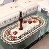 Table Cloth Cream Dining Table Cover TableCloth Europe Luxury Embroidered Wedding Flower Chair Cover Dust Cover Table Decoration