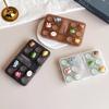 Dark Colored Multi Pair Contact Lens Case Diy Six Pairs Storage Box With 6 Double Containers Bottle Tweezers Travel Organizer
