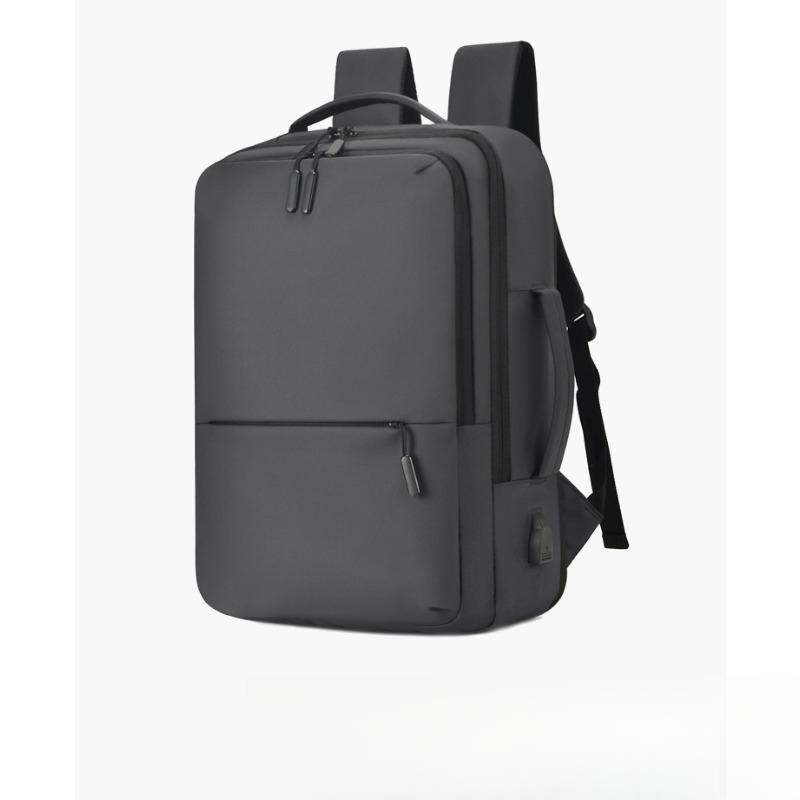 

Деловой рюкзак большой вместимости, продвинутая сумка для компьютера, наплечный рюкзак из нейлоновой ткани для мужчин серый