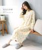 Nishiki Nightgown Made In Domestically Smooth Long Open Long Loungewear for Spring and Autumn Size Women's Pajamas, Japan, Sewn, 100% Cotton,