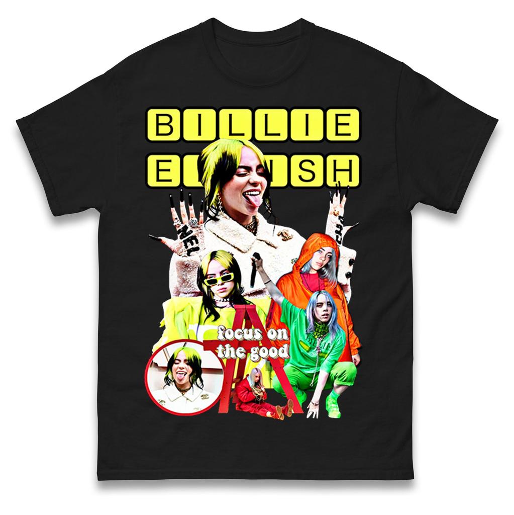 Billie Eilish Focus On The Good T Shirt Tshirt Mens Womens Unisex Tops Tees