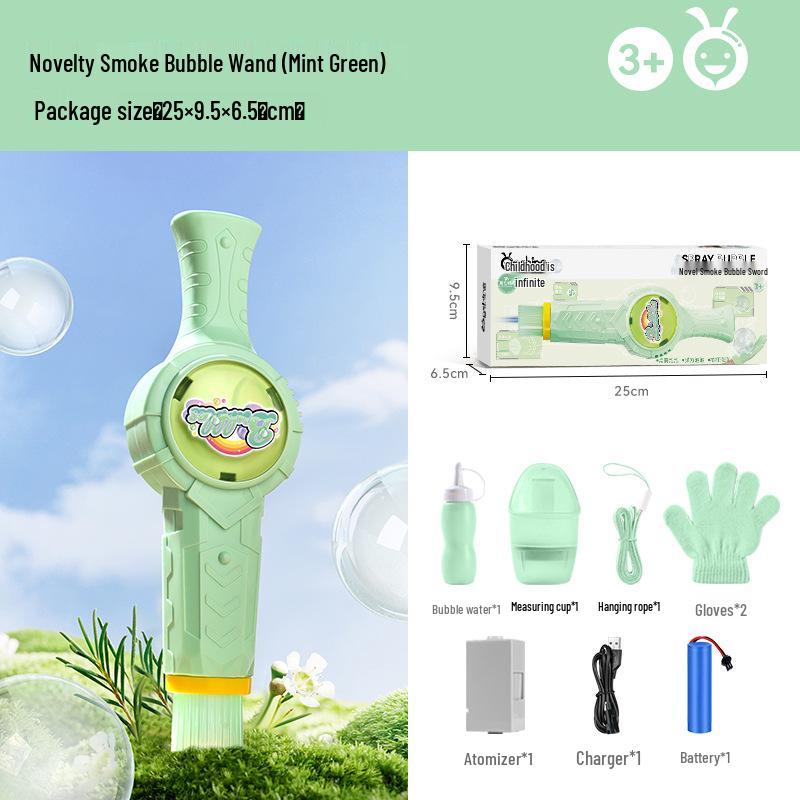 Animated Elastic Bubble Stick: Vibrant Electric Bubble Blower for Kids' Birthday and Parent-Child Fun.