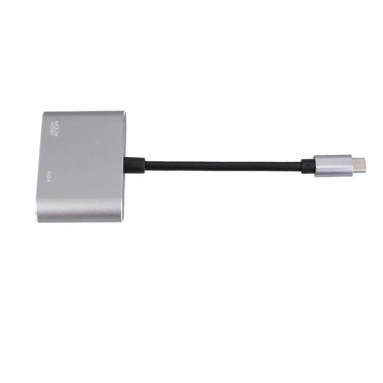 Universal USB 3.1 Type C to VGA HDMI-compatible 4K Converter Cable Adapter Cord Port HUB