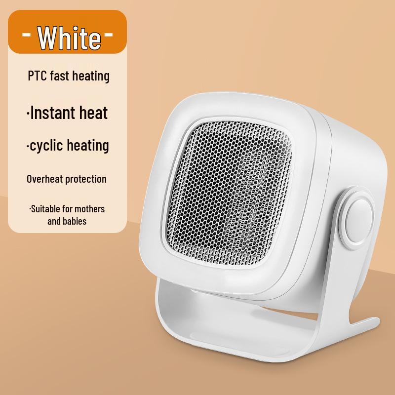 European & American Standard Portable Desktop Heater for Home & Dorm - Quick Heating Compact Electric Heater