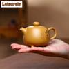 Chinese Yixing Authentic Tea Pot Handmade Purple Clay Tripods Teapot Raw Ore Section Mud Kettle Tea Ceremony Customized 171ml