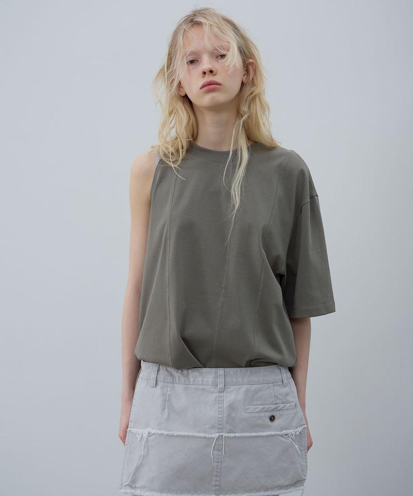 LCDC™ Shoulder Slit Top (Khaki)
