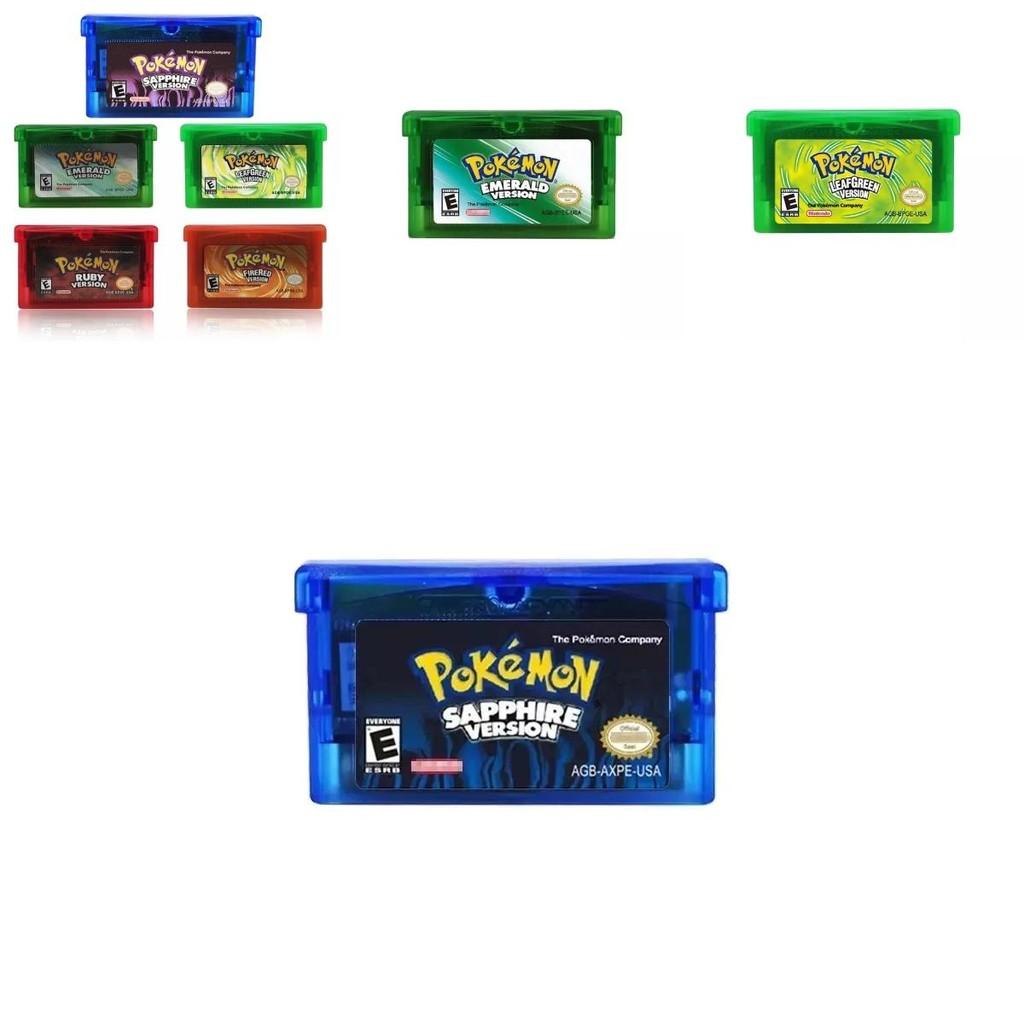 Ensemble de Cartouches de Jeu Gba Classiques Mettant en Vedette des Pocket Monsters Emblématiques aux Couleurs Vibrantes