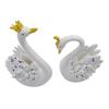 Schwanenpaar Figuren Liebesvögel für Heimdeko, Romantischer Jahrestag, Geburtstagsgeschenk-9cm