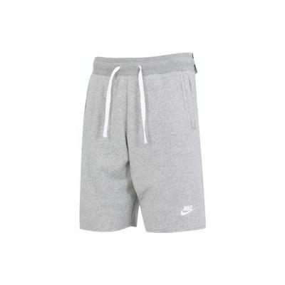 Einfarbige Fitness-Shorts mit Kordelzug Herren Unterteile Grau DX0767-063