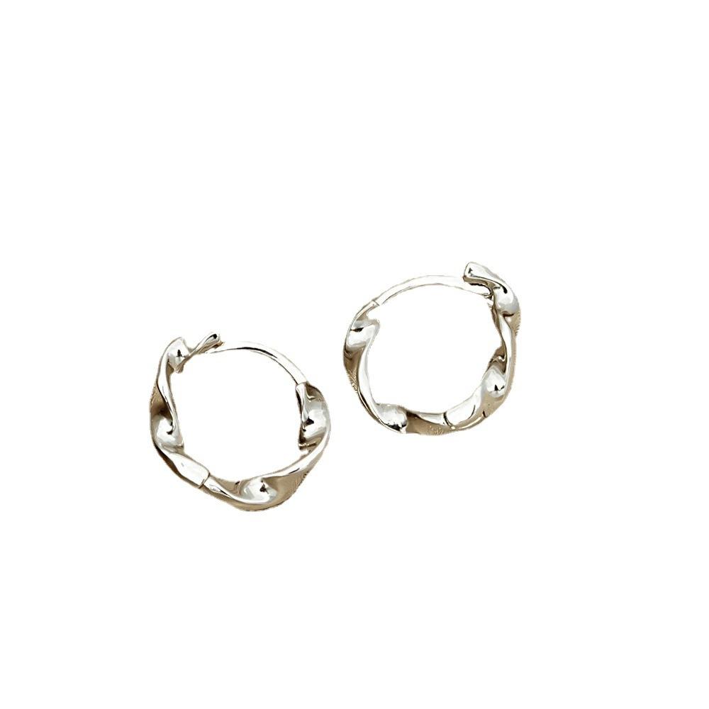 Geometric Hollow Ring Earrings Mobius Ear Clasp Ear Jewelry