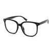 Tortoise Shell Large Frame Glasses with Clear Lenses, Fashionable and Versatile, High-Definition Blue Light Blocking