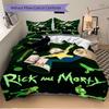 3pcs Rick_and_Morty Duvet Cover Set (1 Duvet Cover + 2 Pillowcases, No Core) - Comfortable, And Breathable Bedroom Decoration yy251104029