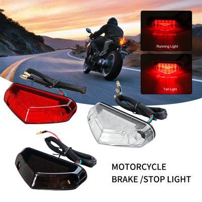 12 LED motociklo priekinis ir galinis žibintas, plataus kampo ir atspindinčiu danga