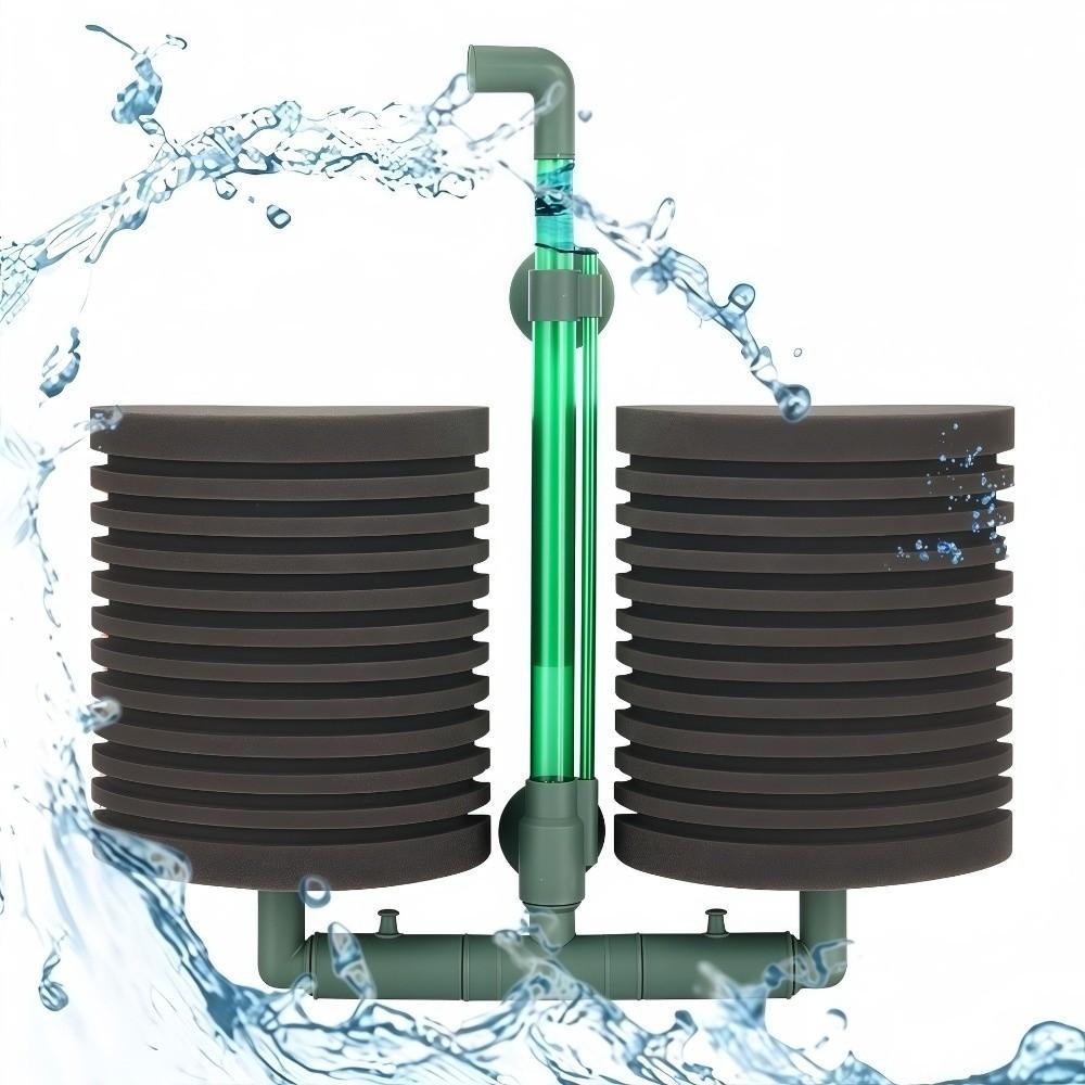 Pneumatic Fish Tank Pneumatic Filter Silent Bio Sponge Filter Oxygen Filtration Pump  Fish Tank
