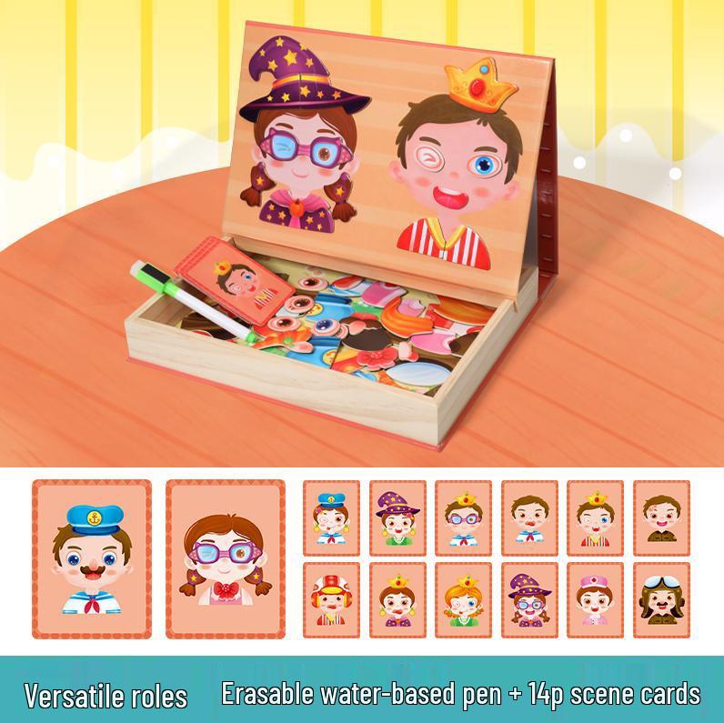 Magnetisches Verkleidungs-Puzzle-Brett für Kinder - Lernspielzeug