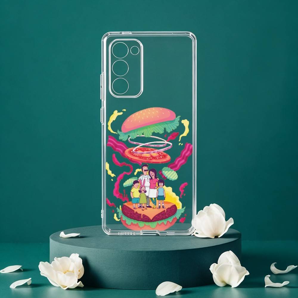B-Bob's B-Burgers-RS Phone Case For Samsung Galaxy S24 S25 S23 S22 S21 Plus S24 S25 Transparent Cover Case