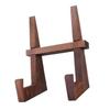 Wooden Plate Stand 8.8 Inch Wooden Picture Frame Holder Decorative Tabletop Easel for Home Office Rustic Style