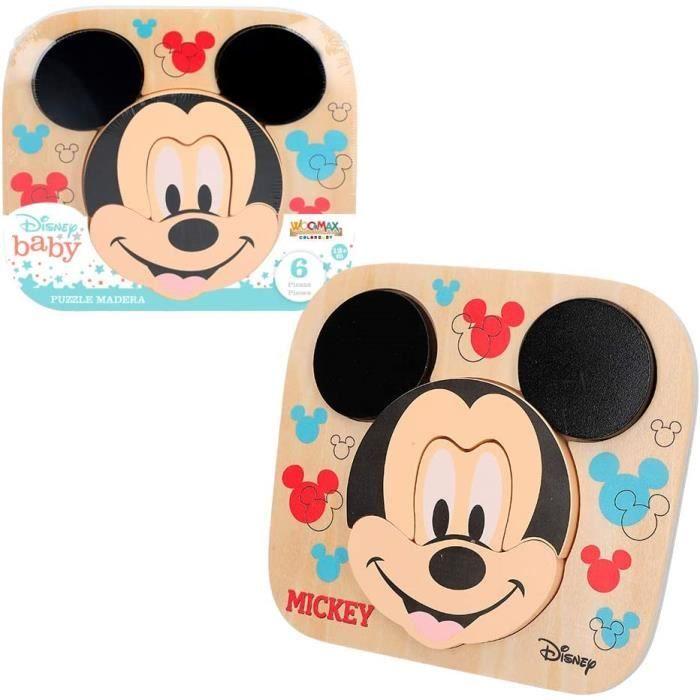 Disney Puzzle En Bois Mickey, 6 Pièces (Colorbaby ) - 48700