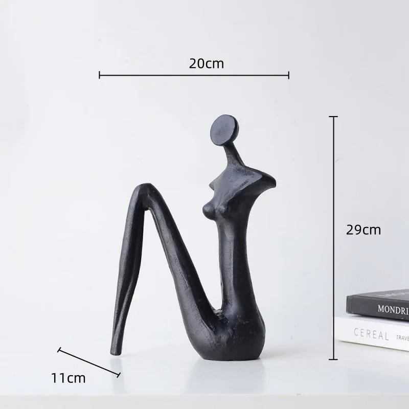 Artigianato in Metallo Figura di Movimento Creativa Sportivo di Immersione Scultura Astratta Nuotatore Statuetta Metallica Decorazione per la Casa