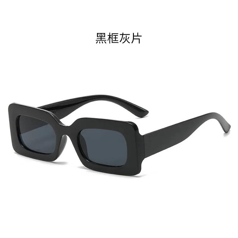 Sunglasses Woman  Fashion Vintage Rectangle Frame Purple Pink Square Sun Glasses Man Lady Eyewear UV400