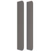 Tête de lit - MAISON EXCLUSIVE - Avec oreilles - Gris - Similicuir durable - Hauteur réglable