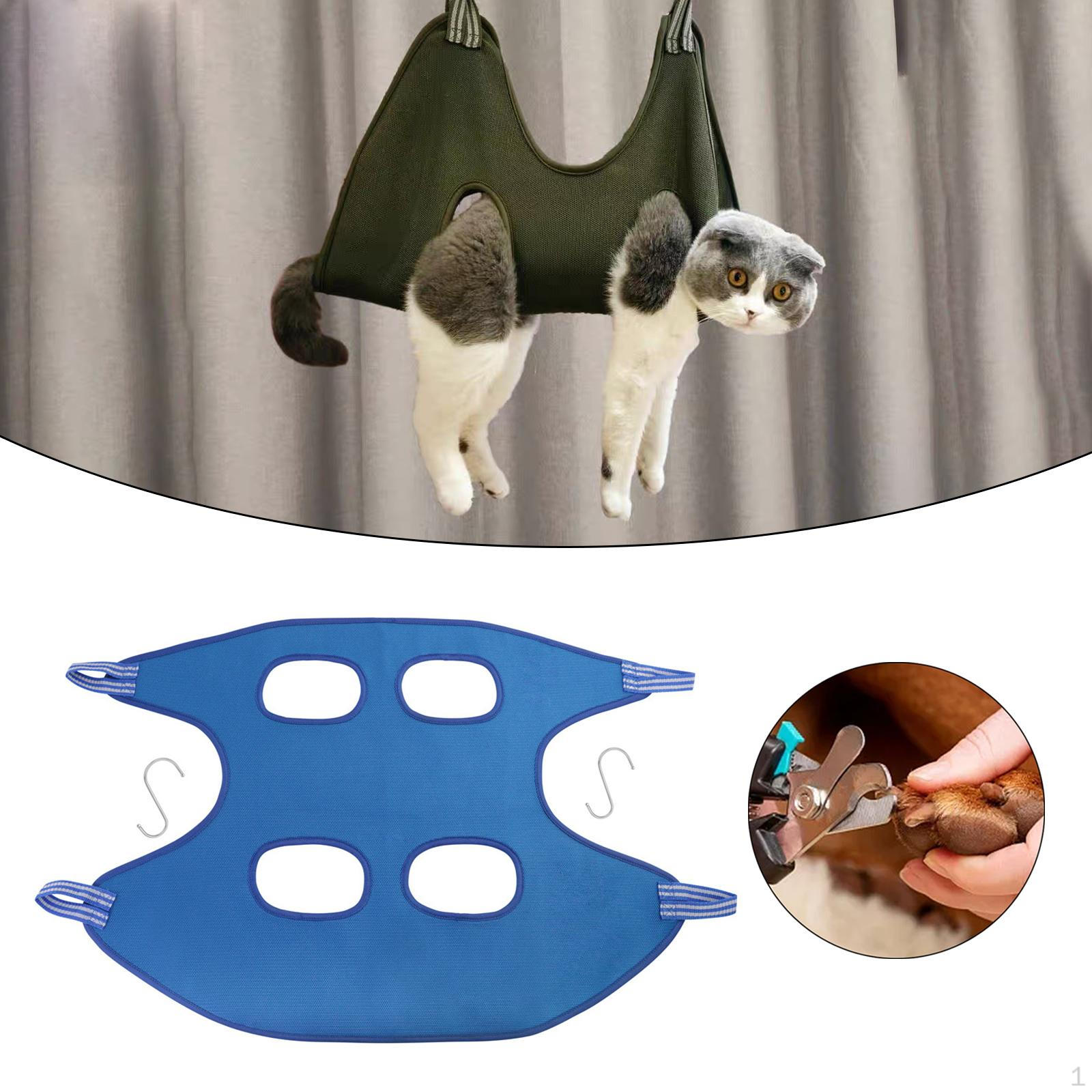 

Гамак для догляду за домашніми тваринами. Тримач сумки для обрізання вух Blue L