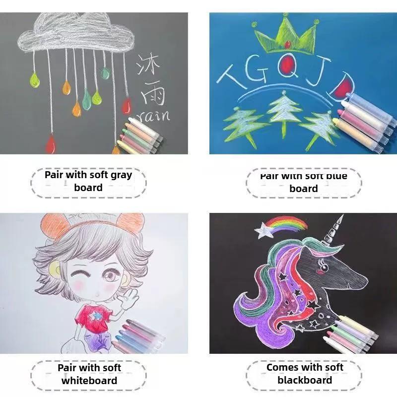 48/6 PCS Dust Free Solid Non-toxic Water Colorful Chalk Markers Whiteboard Blackboard Drawing Pens School Supplies Stationery