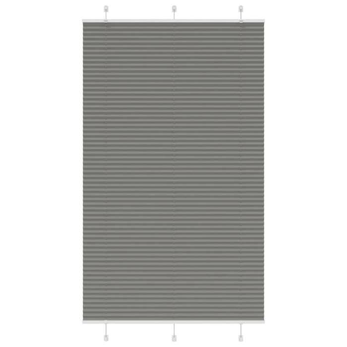 VidaXL Store Plissé Anthracite 120x200 Cm Largeur Du Tissu 119,4 Cm, Store Plissé De Fenêtre, Store Accordéon, Store Plissé 4015113