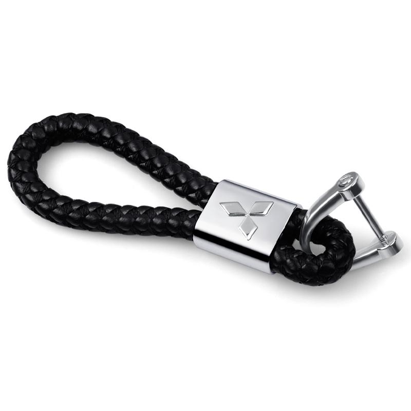 

Men Car Keychain Car Emblem Keyrings Key Case Car Accessories For Mitsubishi ASX Lancer L200 Pajero Sport Attrage Mirage Eclipse