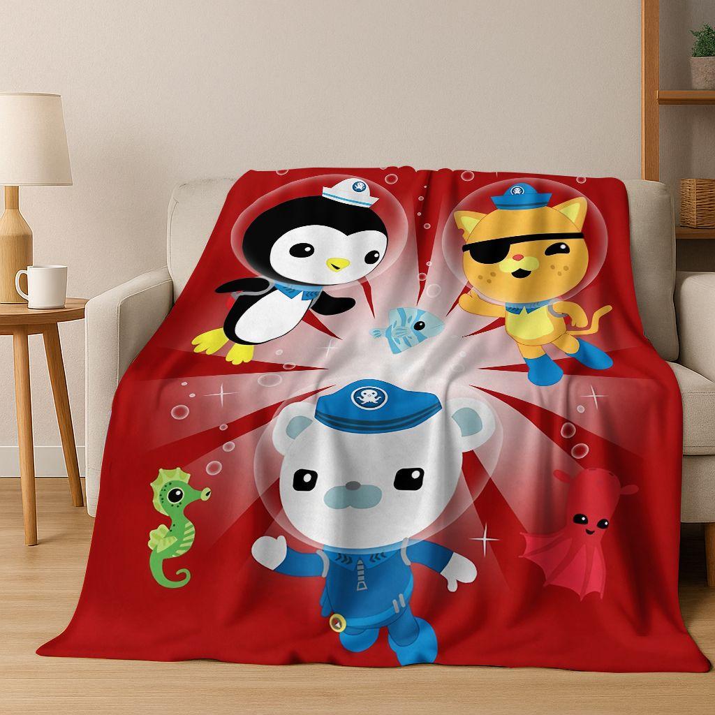 26 Stil Octonauts Barnacles Cartoon Flanell Decke, Warme und Gemütliche Weiche Überwurfdecke für Zuhause Schlafzimmer Bett Sofa Abdeckung Kinder Geschenk