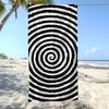 Towel Textile Bathrobe Colorful Beach Quick-Drying Lightweight Portable Camping Spiral Swim Pool Pattern Travel
