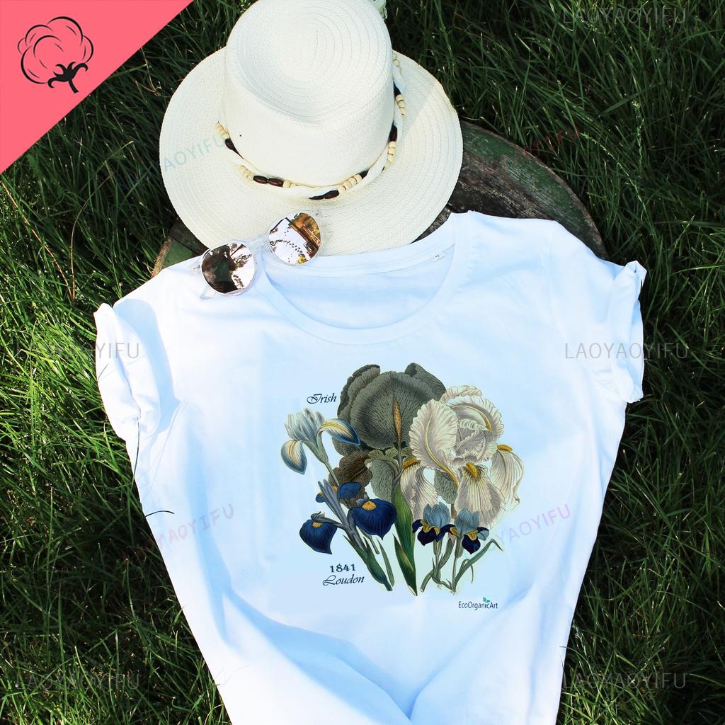 Vintage Vegetable Garden Tshirt Organic CottageCore T Shirt Boho Graphic Foodie Gardener Vegetarian Gift Harajuku Women Clothes