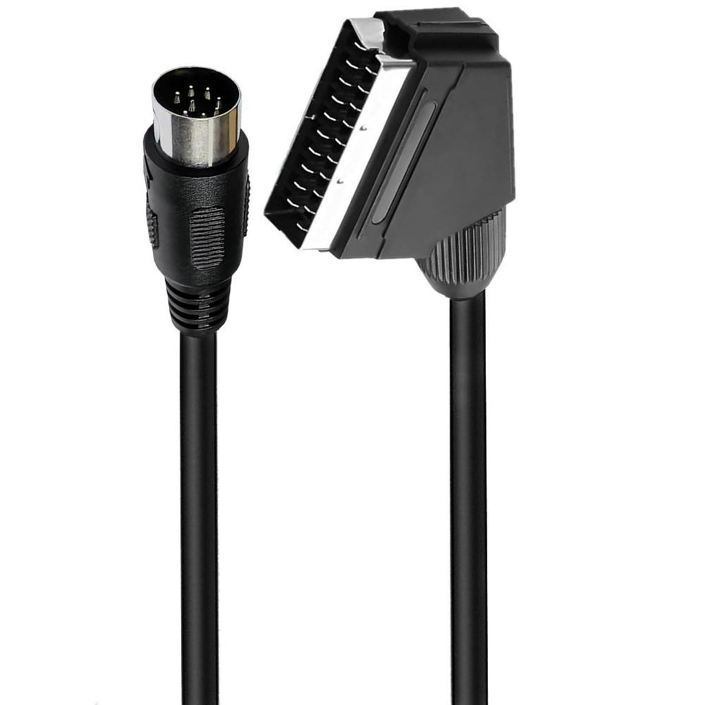 Hohe Leistung SCART 8Pin RGBs Ton Video Leitung Klare Signalübertragung PVC Isolierung
