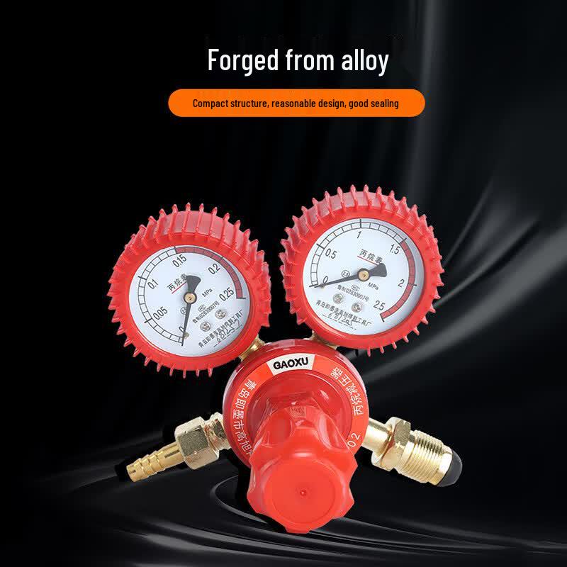 Shockproof Propane Pressure Regulator with Gauge (CN Version)