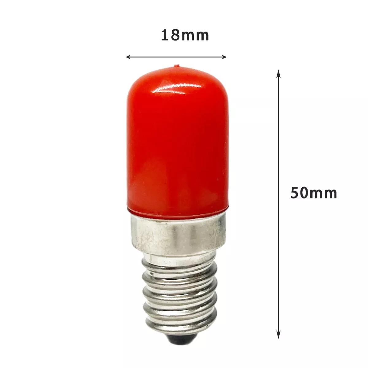 

2W Refrigerator Led Lamp Light Bulb E12 E14 Blue 220V Refrigeration Freezer Indicator Lamps Replace 20W Halogen Appliance E12 110V червоний