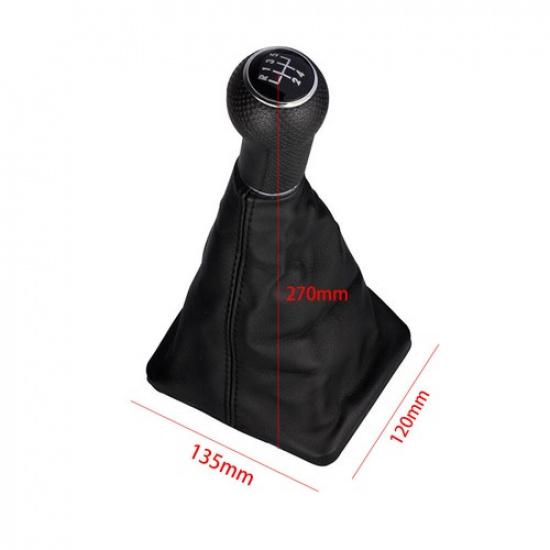 Manual 5 Speed Gear Shift Knob Gaitor Boot For Volkswagen Jetta 2002-2012