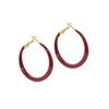 Autumn and winter new Ankola red big circle earrings exquisite trend atmosphere light luxury high sense fashionable earrings earrings