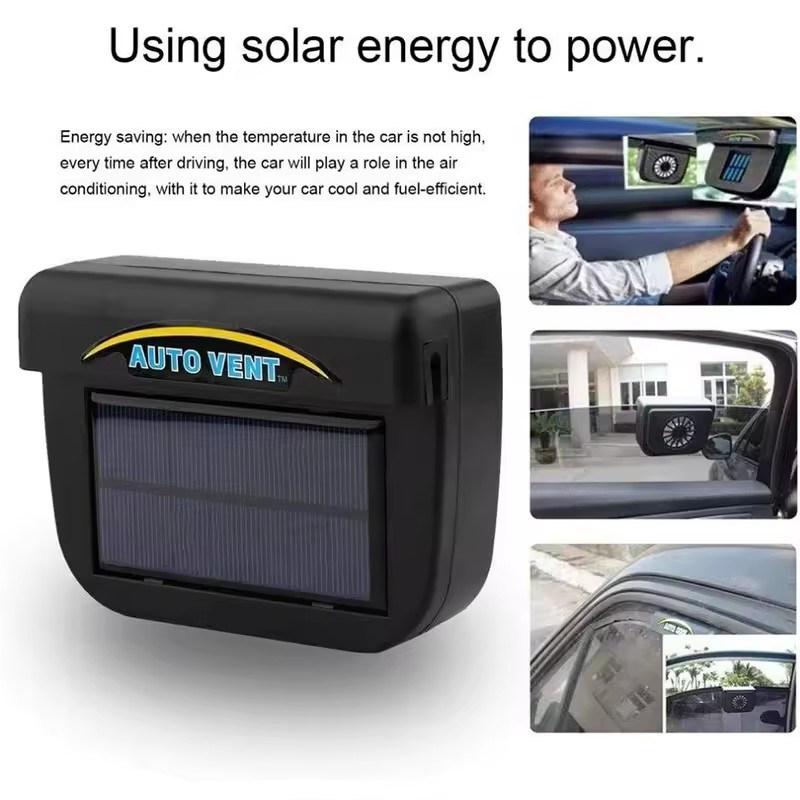 Auto Solární Ventilátor Přenosný Chladič Okna Čelního Skla Úspora Energie Čistý Vzduch Odsávací Chladicí Ventilátor Okenní Ventilador Ventilátor Příslušenství