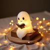 Spookys LED Ghosts Reading A Book Cute Ghosts Desktop Sculpture Statues For Living Room Decor