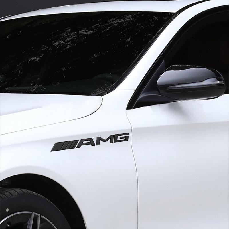 Car 3D Metal Super Custom Limited Body AMG Emblem Badge Decals Auto Tail Sticker For Mercedes-Benz W166 W212 W204 C E ML GL GLK