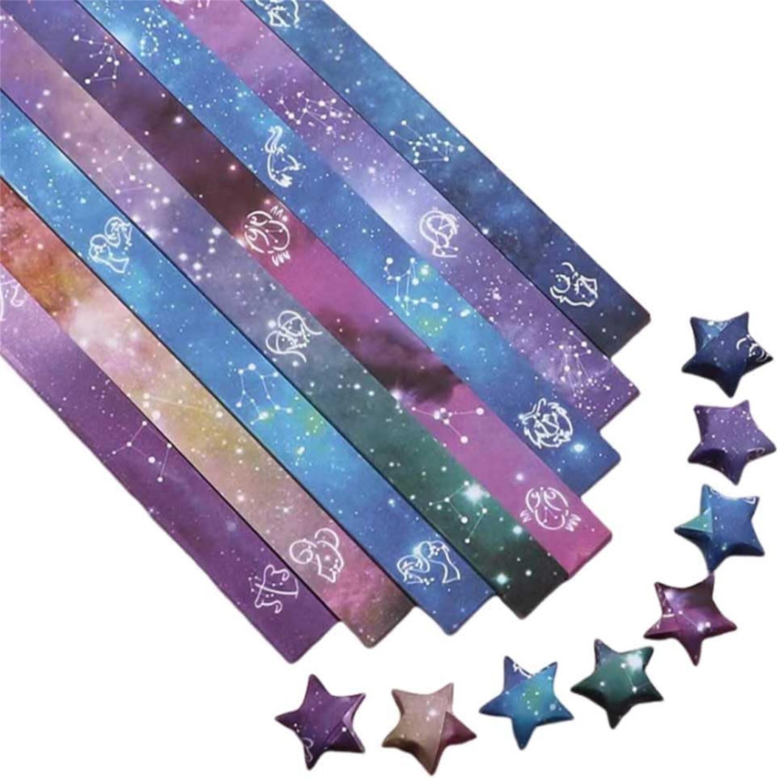 

540 Sheets Stars Paper Strips 12 Constellations Printed Folding Star Paper For DIY Arts Crafting, Handicrafts (Twelve Constellations)