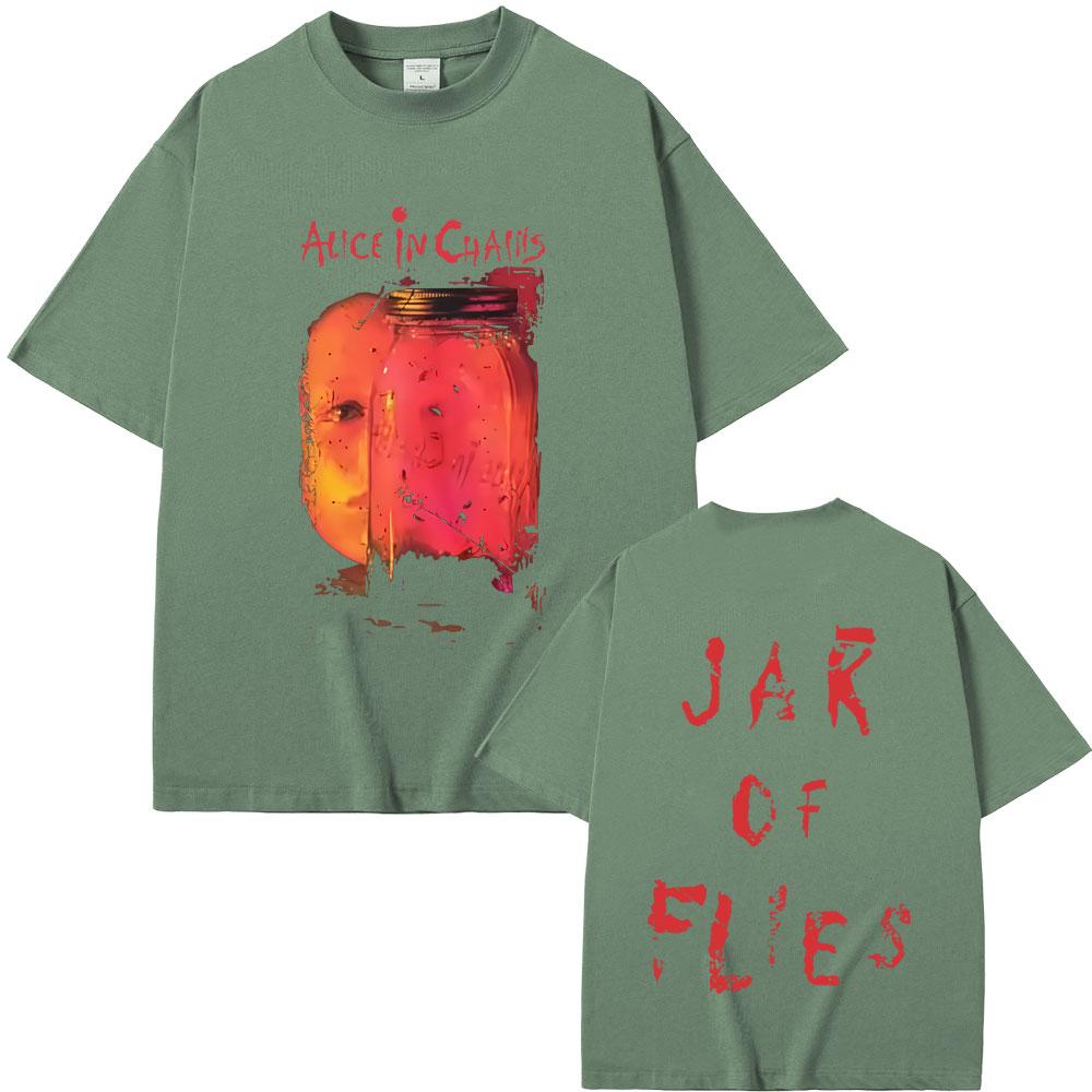 Rock Band Alice In Chains Jar of Flies Album Graphic Tshirt Men Women Gothic Punk Pop Music Streetwear Male Fashion T Shirts