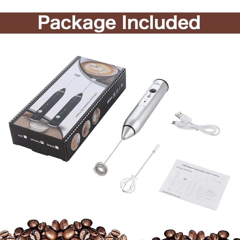 Rechargeable 3-Speed Egg and Milk Frother Mixer