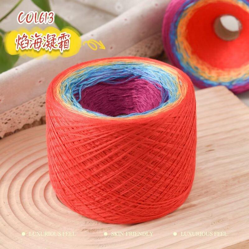 300G Gezwirnte Baumwolle Mischung Fantasie Kuchen Garn Handgemacht DIY Gestrickt Haken Schal Mantel Schal Garn