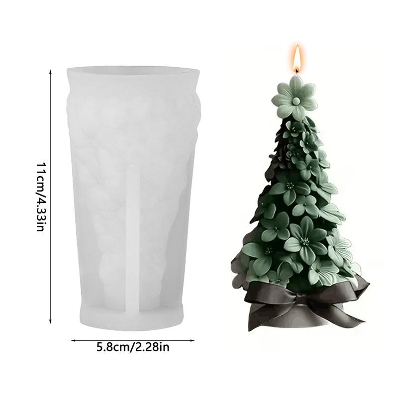 

Christmas Tree 3D Silicone Candle Mold DIY Christmas Party Decoration Aromatherapy Plaster Making Moulds Home Ornament Gifts