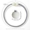 2pcs/Set Magnetic Curtain Tiebacks with Faux Pearl Accents - Classic Polyester Cord Hooks for Home Decor, Elegant Window Curtains for Living Room