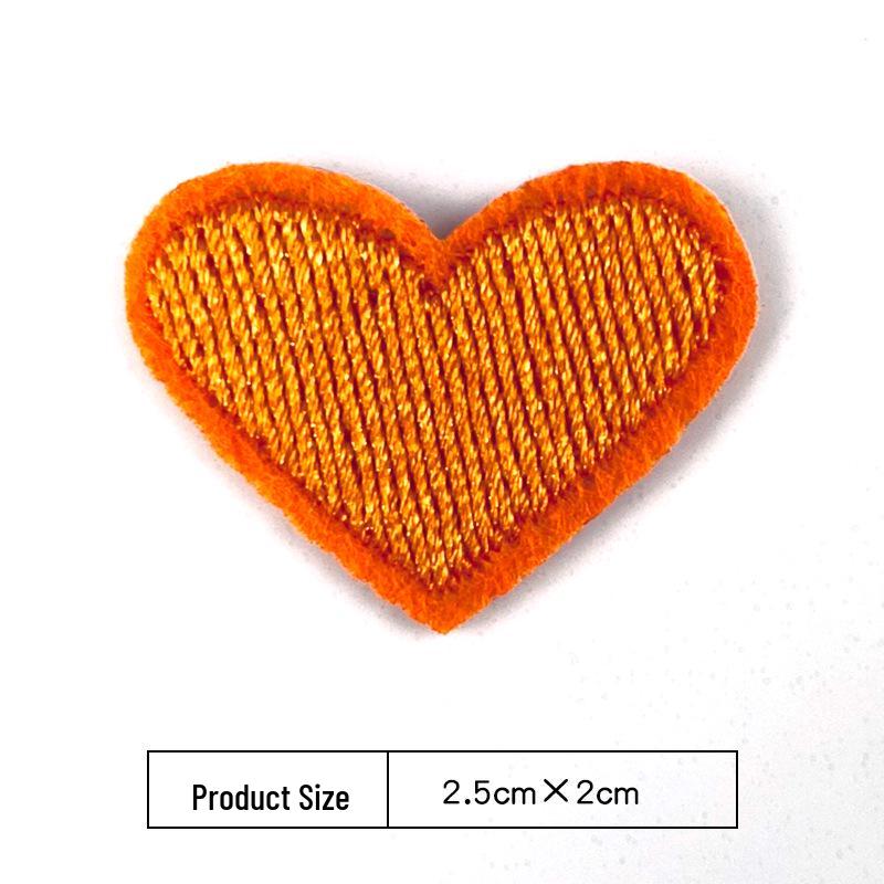 Heart Embroidery Iron-on Patch for Clothing, Shoes, Hats, and Bags